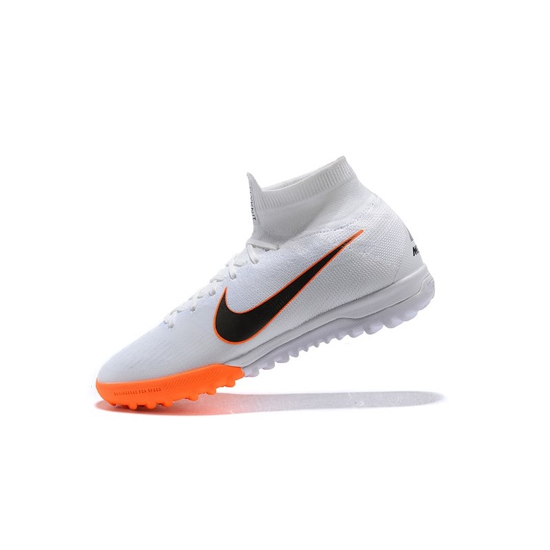 Pánské Nike Mercurial SuperflyX VI Elite TF Bílý oranžový Černá